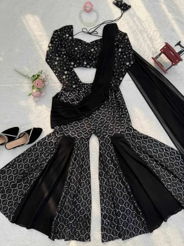 RTC_5994_Premium_Elegance_Foux_Georgette_Black_Dress