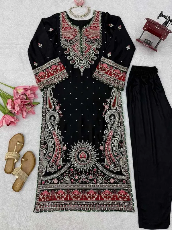 RTC_6064_Premium_Elegance_Kaftan_Design_Black_Color_kurta_set