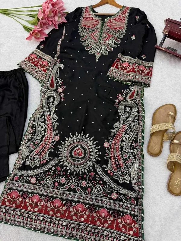 RTC_6064_Premium_Elegance_Kaftan_Design_Black_Color_kurta_set