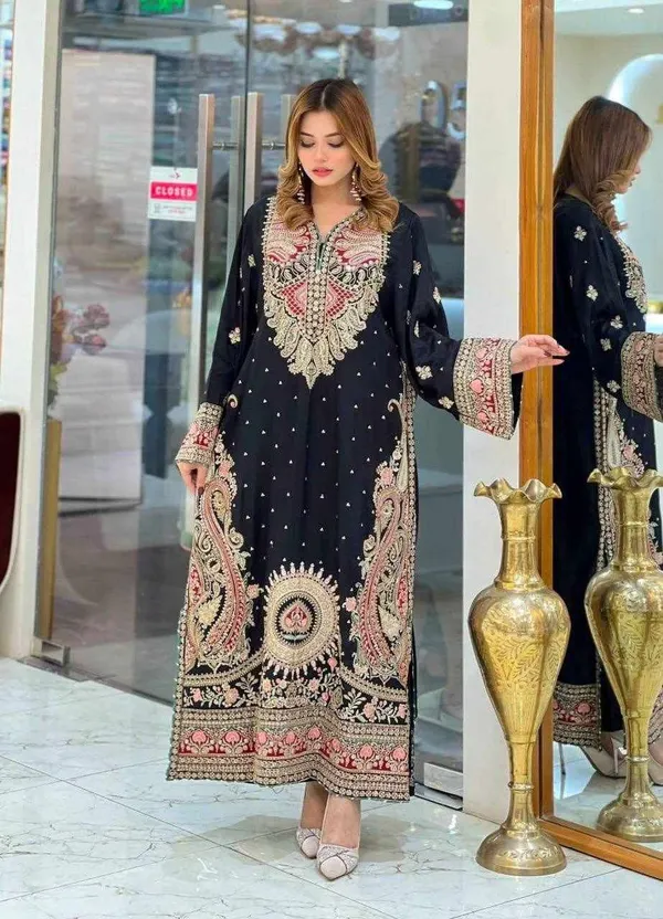 RTC_6064_Premium_Elegance_Kaftan_Design_Black_Color_kurta_set