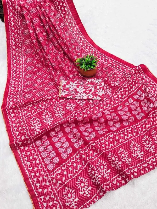 JBC_206_Beautiful_Pink_Mulmul_Cotton_Saree