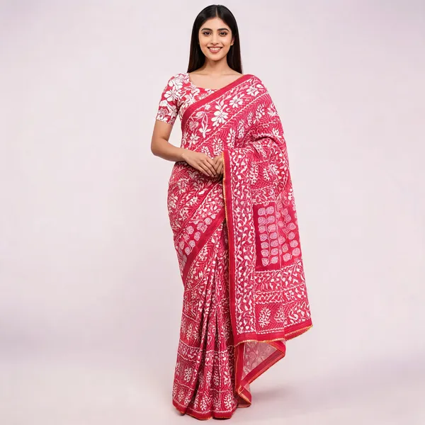 JBC_206_Beautiful_Pink_Mulmul_Cotton_Saree