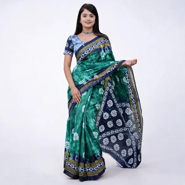 JBC_Elegant_Cotton_Stripe_Saree