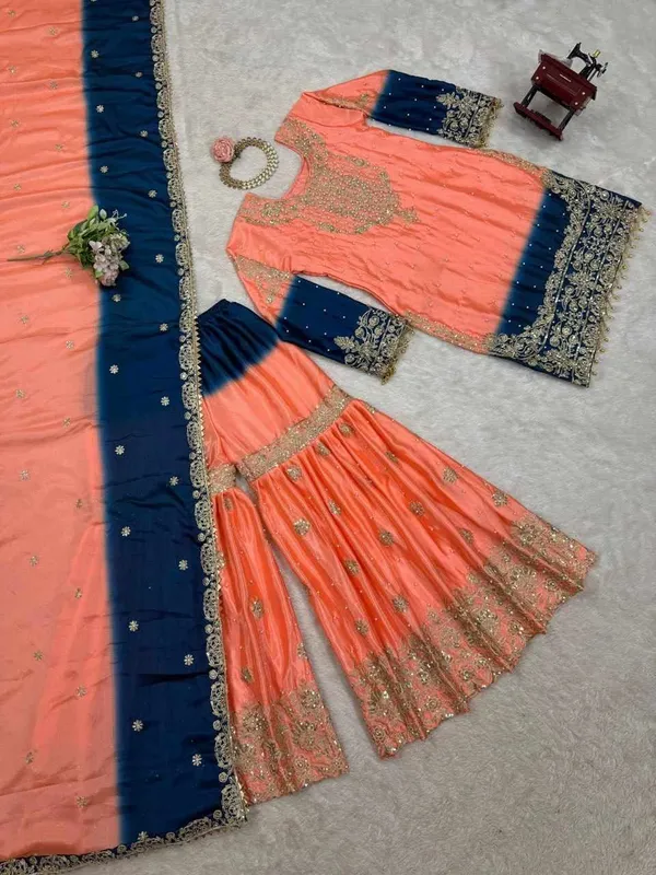 KD_1498_Havy_Chinon_Orange_Designer_Suit