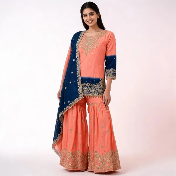KD_1498_Havy_Chinon_Orange_Designer_Suit