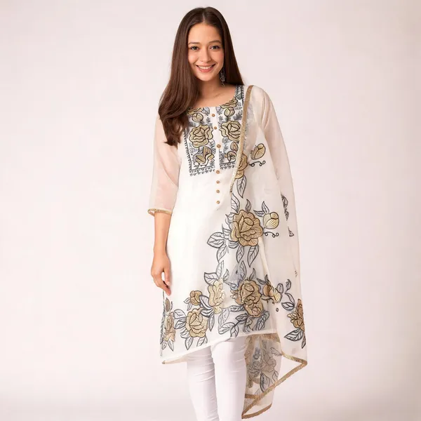 KD_1609_Elegant_Ethnic_Wear_White_Dress