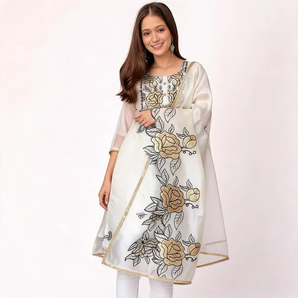 KD_1609_Elegant_Ethnic_Wear_White_Dress