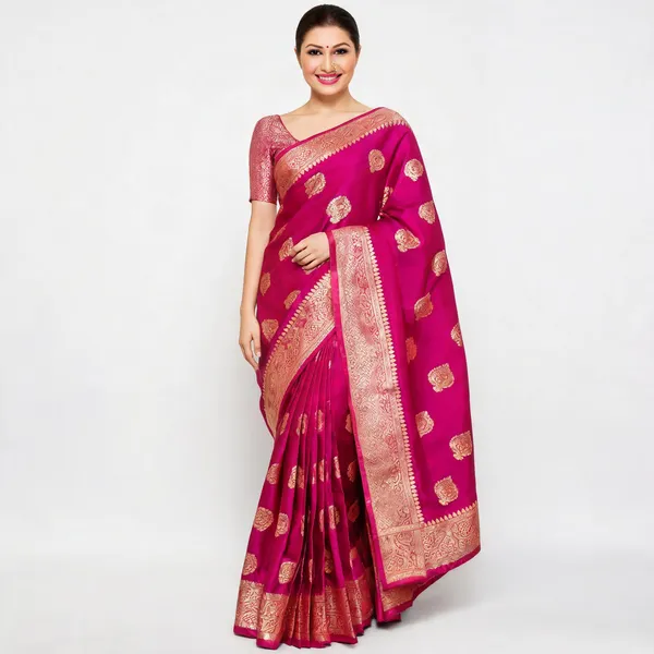KP_6001_PINK_SOFT_LICHI_SILK_SAREE