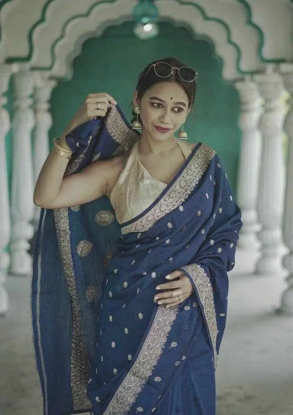 KP_6040_BLUE_SOFT_LILAN_SAREE
