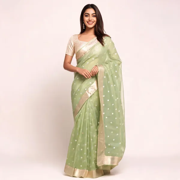 KP_6040_GREEN_SOFT_LILAN_SAREE