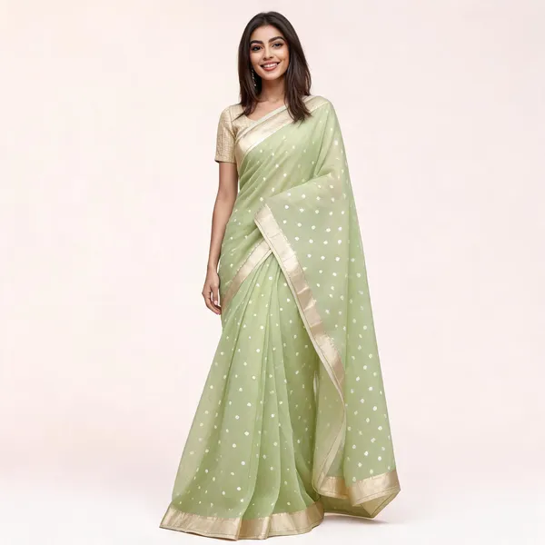 KP_6040_GREEN_SOFT_LILAN_SAREE