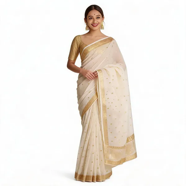 KP_6040_WHITE_SOFT_LILAN_SAREE