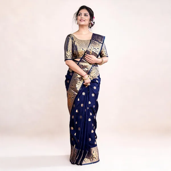 KP_6041_BLUE_SOFT_LICHI_SILK_SARE