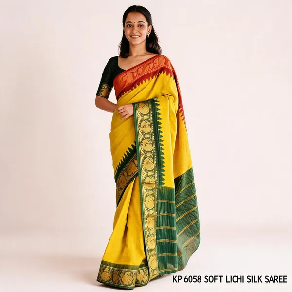 KP_6058_SOFT_LICHI_SILK_SAREE