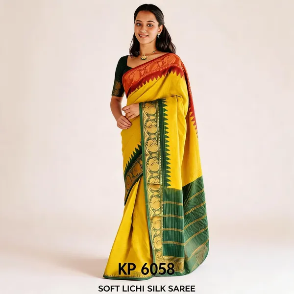 KP_6058_SOFT_LICHI_SILK_SAREE