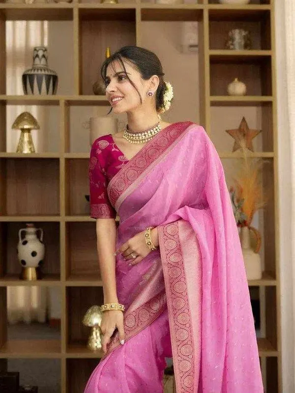 KP_6093_SOFT_LICHI_SILK_CLOTH_PINK_SAREE