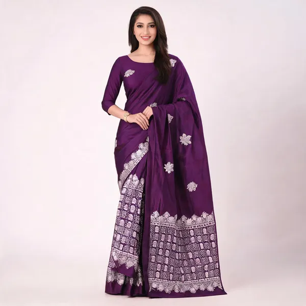 KP-R_100_New_Silk_Wine_Saree