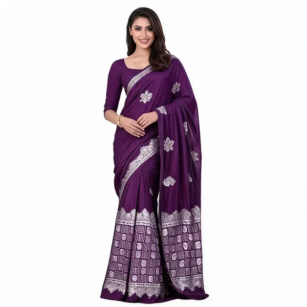 KP-R_100_New_Silk_Wine_Saree