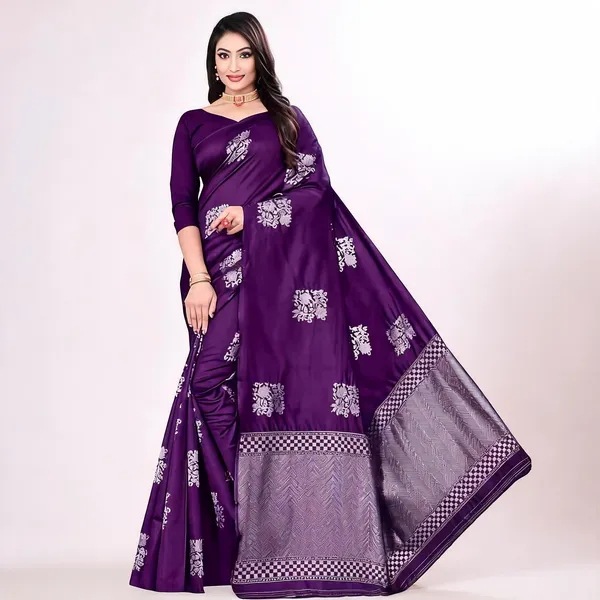 KP-R_102_New_Wine_Silk_Saree