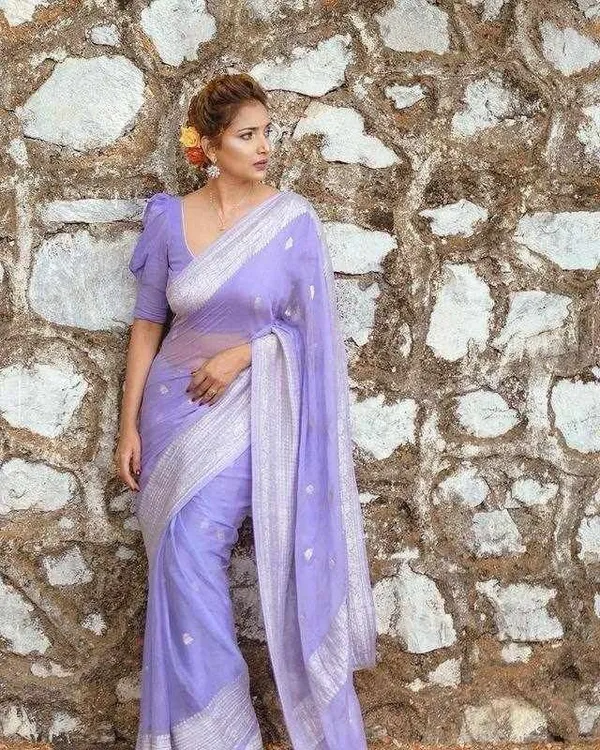KP-R_120_BEAUTIFUL_SOFT_LILAN_Lavender_Saree