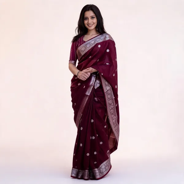 KP-R_120_BEAUTIFUL_SOFT_LILAN_Maroon_Saree