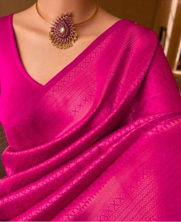 KP-R_130_Beautiful_Silk_Pink_Saree