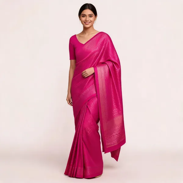 KP-R_130_Beautiful_Silk_Pink_Saree