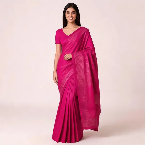 KP-R_130_Beautiful_Silk_Pink_Saree