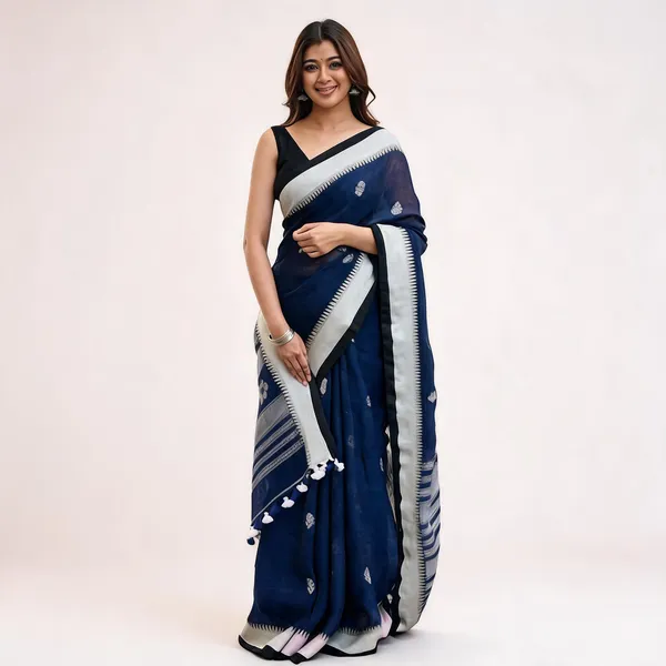 KP-R_251_SOFT_LILAN_Navy_Blue_Saree