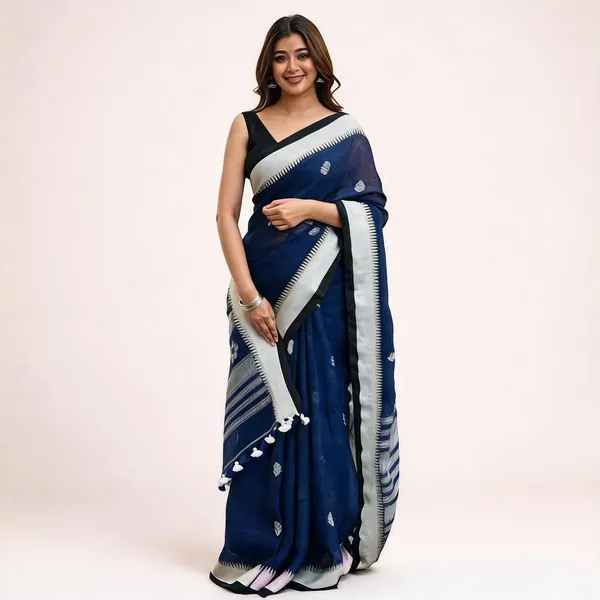 KP-R_251_SOFT_LILAN_Navy_Blue_Saree
