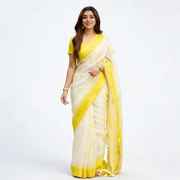 KP-R_251_SOFT_LILAN_Yellow_Saree