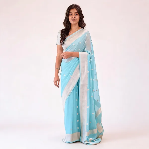 KP-R_255_Soft_Lilan_Blue_Saree