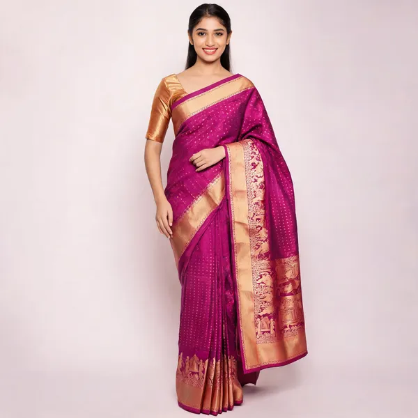 KP-R_262_New_Regular_Wear_Pink_Saree