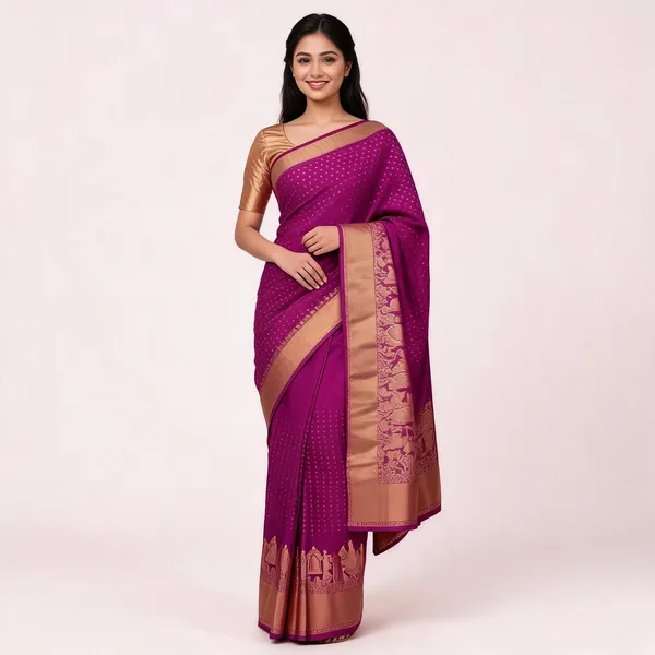 KP-R_262_New_Regular_Wear_Pink_Saree