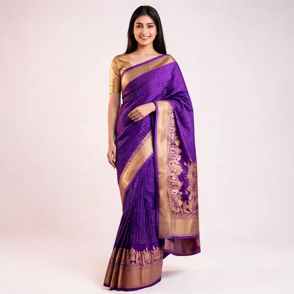 KP-R_262_New_Regular_Wear_Purple_Saree