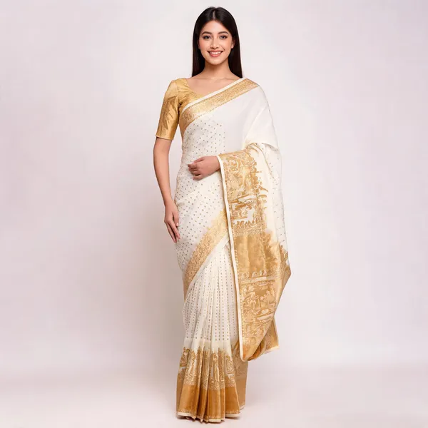 KP-R_262_New_Regular_Wear_White_Saree