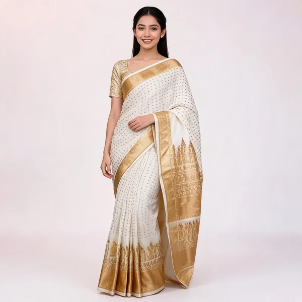 KP-R_262_New_Regular_Wear_White_Saree