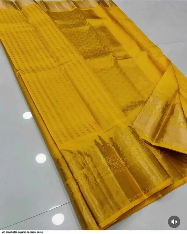 KP-R_262_New_Regular_Wear_Yellow_Saree