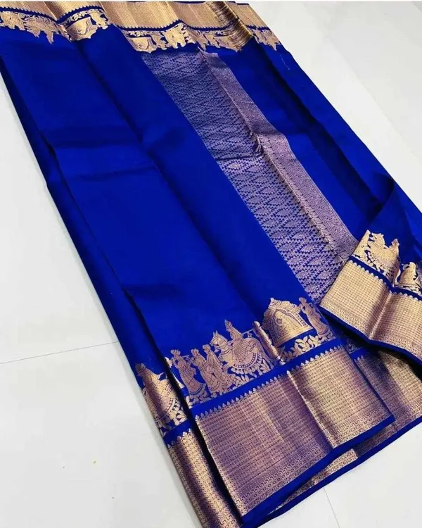 KP-R_270_BEAUTIFUL_Silk_Blue_Saree