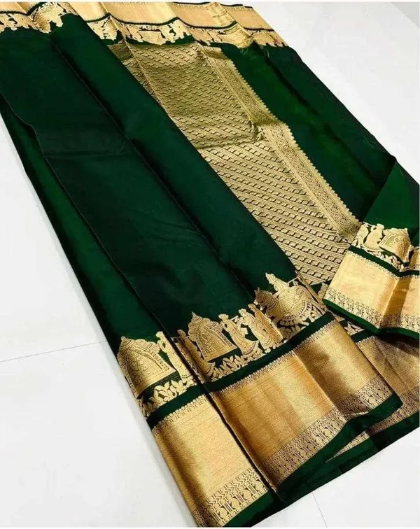 KP-R_270_BEAUTIFUL_Silk_Green_Saree