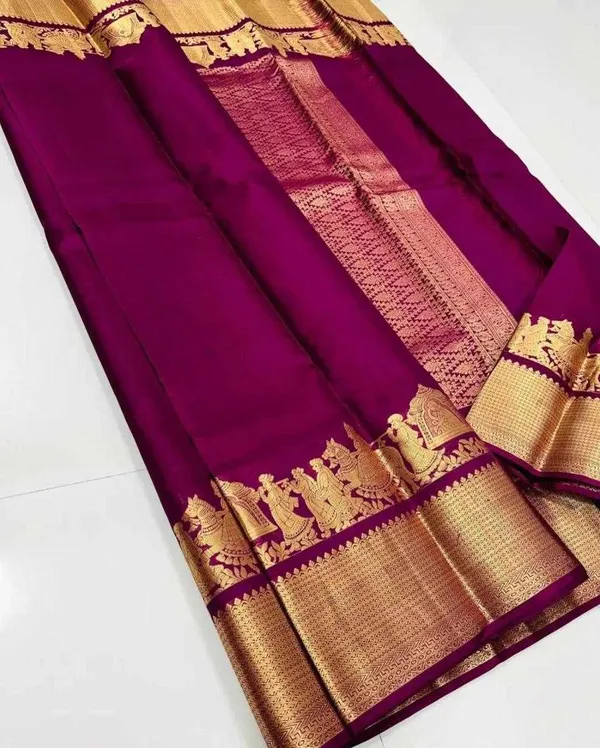 KP-R_270_BEAUTIFUL_Silk_Wine_Saree