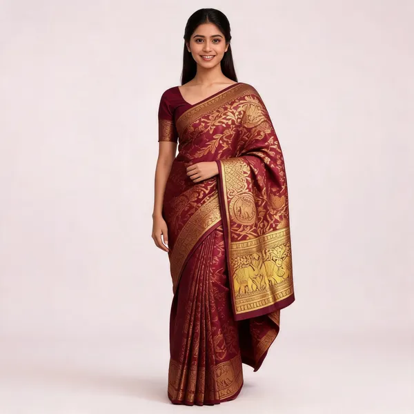 KP-R_271_PURE_GOLD_ZARI_SAREE