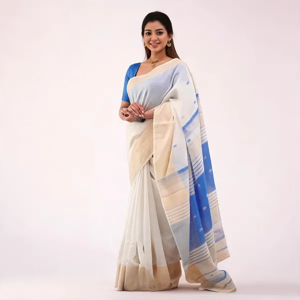 KP-R_272_Beautiful_Traditional_Silk_Cloth_Blue_Saree
