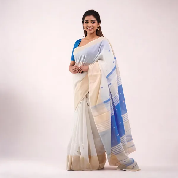 KP-R_272_Beautiful_Traditional_Silk_Cloth_Blue_Saree