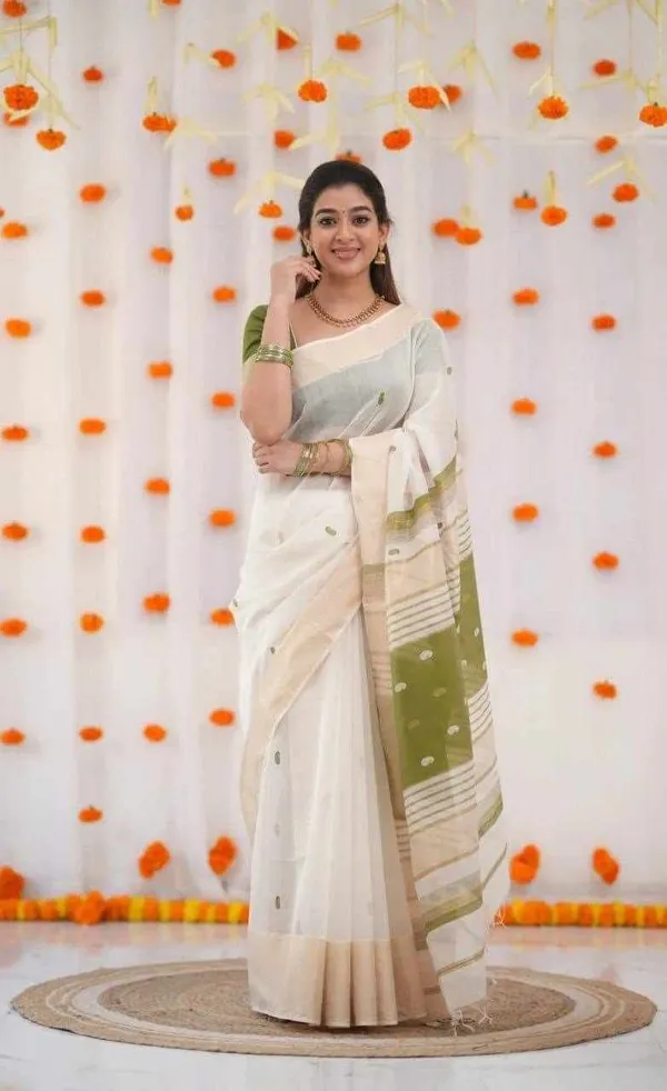 KP-R_272_Beautiful_Traditional_Silk_Cloth_Mendi_Colour_Saree