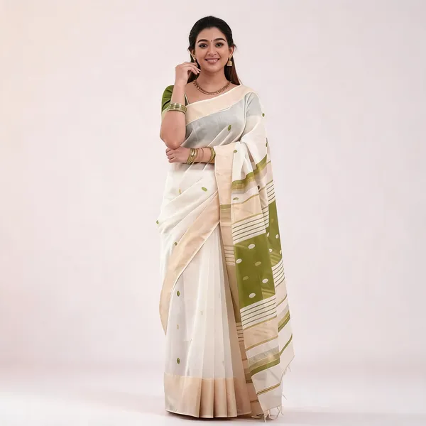 KP-R_272_Beautiful_Traditional_Silk_Cloth_Mendi_Colour_Saree