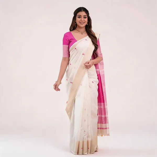 KP-R_272_Beautiful_Traditional_Silk_Cloth_Pink_Saree