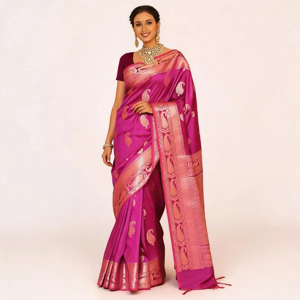 KP-R_276_PURE_GOLD_ZARI_ON_Pink_Saree