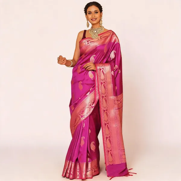 KP-R_276_PURE_GOLD_ZARI_ON_Pink_Saree