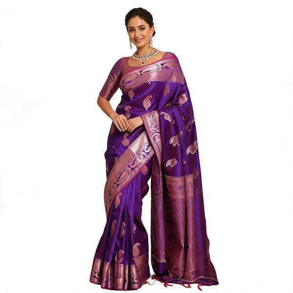 KP-R_276_PURE_GOLD_ZARI_ON_Purple_Saree